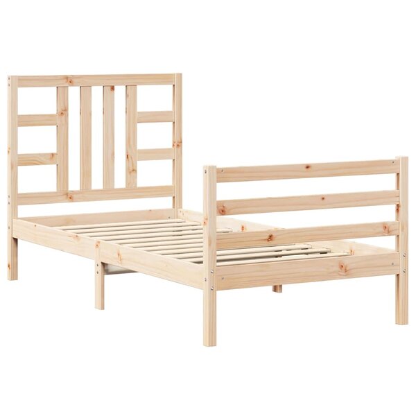 vidaXL Cadre de lit sans matelas 90x200 cm bois de pin massif