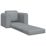 vidaXL Canapé-lit pliant Gris clair 98 x 71 x 83 cm tissu