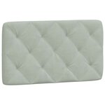 vidaXL Cadre de lit sans matelas gris clair 90x200 cm velours