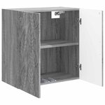 vidaXL Armoire Murale 59 x 31 x 60 cm Bois d'ingénierie Sonoma gris