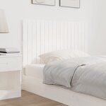 vidaXL Tête de lit murale Blanc 108x3x60 cm Bois massif de pin
