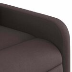 vidaXL Fauteuil inclinable Marron foncé Tissu