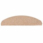 vidaXL Tapis d'escalier auto-adhésifs 20 Pièces beige 65x22 5x3 5 cm