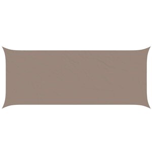 vidaXL Voile d'ombre Taupe 6 x 2 5 m 100 polyester Oxford