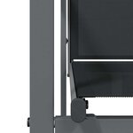 vidaXL Ensemble à manger de jardin 7 Pièces noir textilène et acier