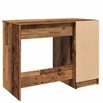 vidaXL Bureau vieux bois 100x50x75 cm bois d'ingénierie