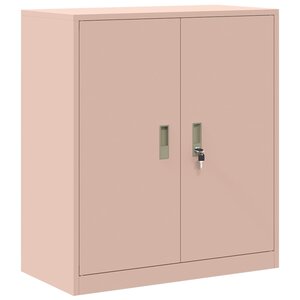 vidaXL Armoire de rangement Rose 80 x 40 x 90 cm Acier