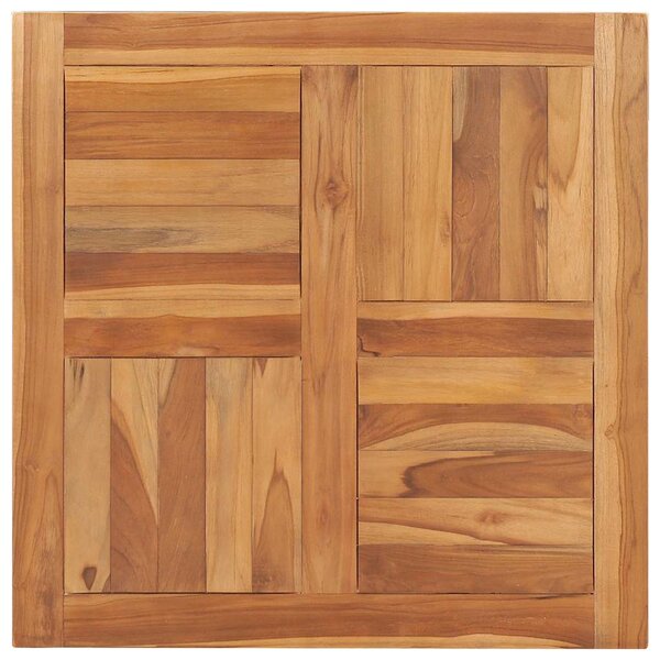 vidaXL Dessus de table Bois de teck solide 70x70x2 5 cm