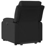 vidaXL Fauteuil inclinable noir tissu