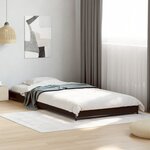 vidaXL Cadre de lit sans matelas noir 100x200 cm