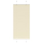 vidaXL Store plissé crème 55x100 cm largeur du tissu 54 4 cm polyester