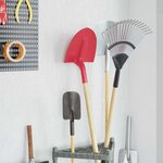 vidaXL Tête de pelle 4 Pièces Rouge 39 5 x 27 5 cm Acier enduit de poudre