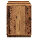 vidaXL Meuble TV vieux bois 130x35x50 cm bois d'ingénierie