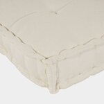 vidaXL Coussin de canapé sur palette 2 Pièces Crème tissu
