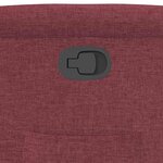 vidaXL Fauteuil inclinable Rouge bordeaux Tissu