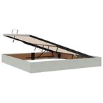 vidaXL Lit de Rangement Gris clair 200 x 200 cm Velours