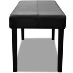 Banc banquette 106 x 43 x 46 cm synthétique de haute qualité noir 02_0021263