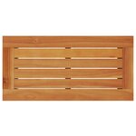 vidaXL Table d'appoint de jardin dessus en bois gris 58x27 5x55 cm