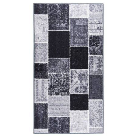 vidaXL Tapis de couloir Gris 80x200 cm