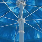 Vidaxl parasol de plage hawaii bleu 300 cm