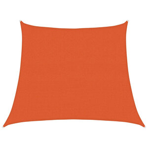 vidaXL Voile d'ombrage 160 g/m² trapèze orange 3/4x3 m PEHD