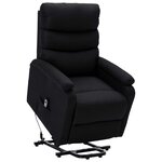 vidaXL Fauteuil Noir Tissu