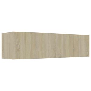 vidaXL Meuble TV Chêne sonoma 120x30x30 cm Bois d’ingénierie