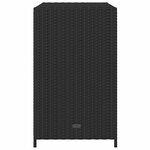vidaXL Armoire de rangement de jardin noir 83x45x76 cm résine tressée
