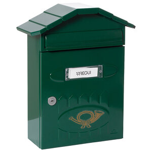 Boîte aux Lettres en Acier  Villa E5003  Anti-pluie  Facile à Installer  Vert