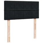 VidaXL Cadre de lit ottoman avec matelas noir 100x200cm velours