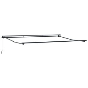 vidaXL Cadre de store rétractable électrique Anthracite 4 × 3 5 m