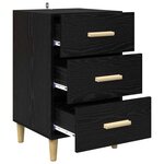 vidaXL Cabinet de chevet Chêne noir 40 x 40 x 66 cm Bois d'ingénierie