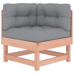 vidaXL Salon de jardin 7 Pièces avec coussins bois massif douglas