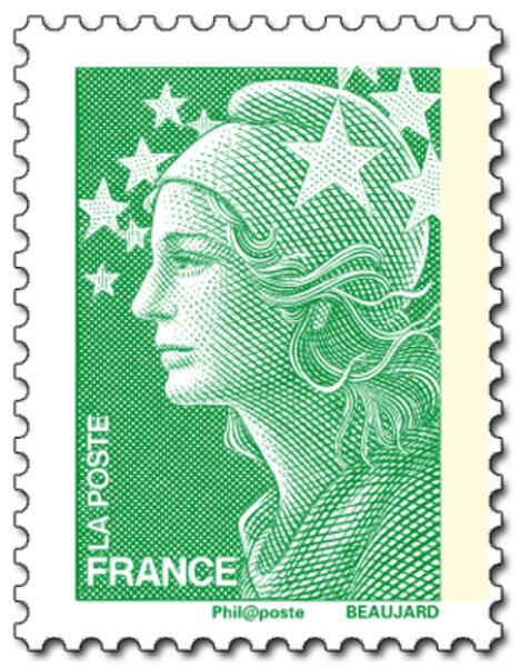 Timbre Marianne TVP vert
