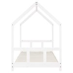 vidaXL Cadre de lit pour enfants blanc 90x200 cm bois de pin massif