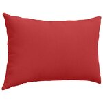 vidaXL Coussins de canapé 2 Pièces Rouge 60 x 40 cm tissu
