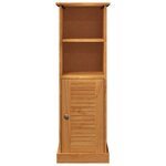vidaXL Cabinet de salle de bain marron miel 37 x 34 x 110 cm