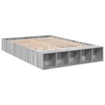 vidaXL Cadre de lit sonoma gris 150x200 cm bois d'ingénierie