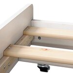 vidaXL Cadre de lit Blanc 80 x 200 cm Bois de pin massif