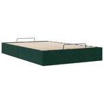 vidaXL Cadre de lit ottoman sans matelas vert foncé 120x200 cm velours