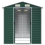vidaXL Abri de jardin vert 191x215x198 cm acier galvanisé