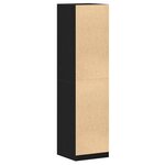 Armoire vidaXL en chêne noir 50x50x200 cm en bois d'ingénierie