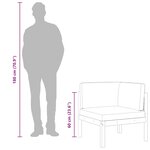 vidaXL Canapé d'angle de jardin avec coussins en bois d'acacia et corde