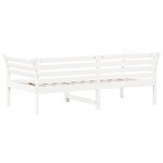 vidaXL Lit de jour sans matelas blanc 90x190 cm bois de pin massif
