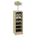 vidaXL Armoire à chaussures Chêne Sonoma 31 5x35x90 cm Bois ingénierie