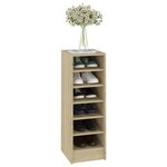 vidaXL Armoire à chaussures Chêne Sonoma 31 5x35x90 cm Aggloméré