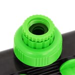 vidaXL Adaptateur de robinet à 4 voies vert/noir 19 5x6x11 cm ABS & PP