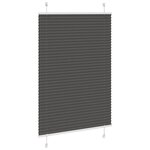 vidaXL Store plissé noir 85x150 cm largeur du tissu 84 4 cm polyester