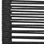 vidaXL Ensemble à manger de jardin 5 Pièces Corde en coton et acier Noir