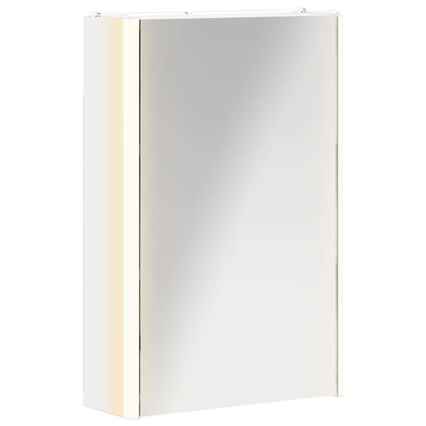 vidaXL Armoire Miroir de Salle de Bain Blanc 33 x 11 5 x 50 cm